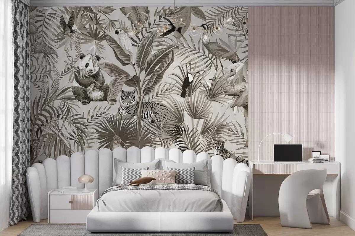 wall murals Животиње у џунгли w03983v1