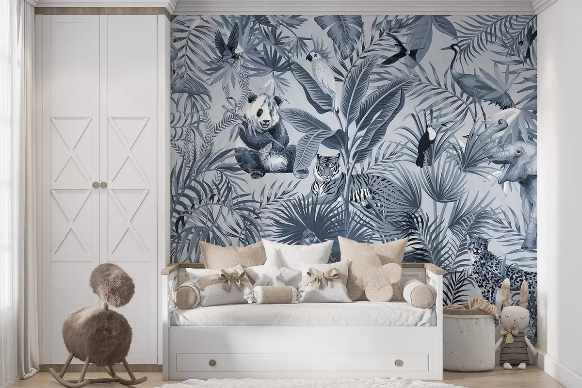 wall murals Животиње у џунгли w03983v3