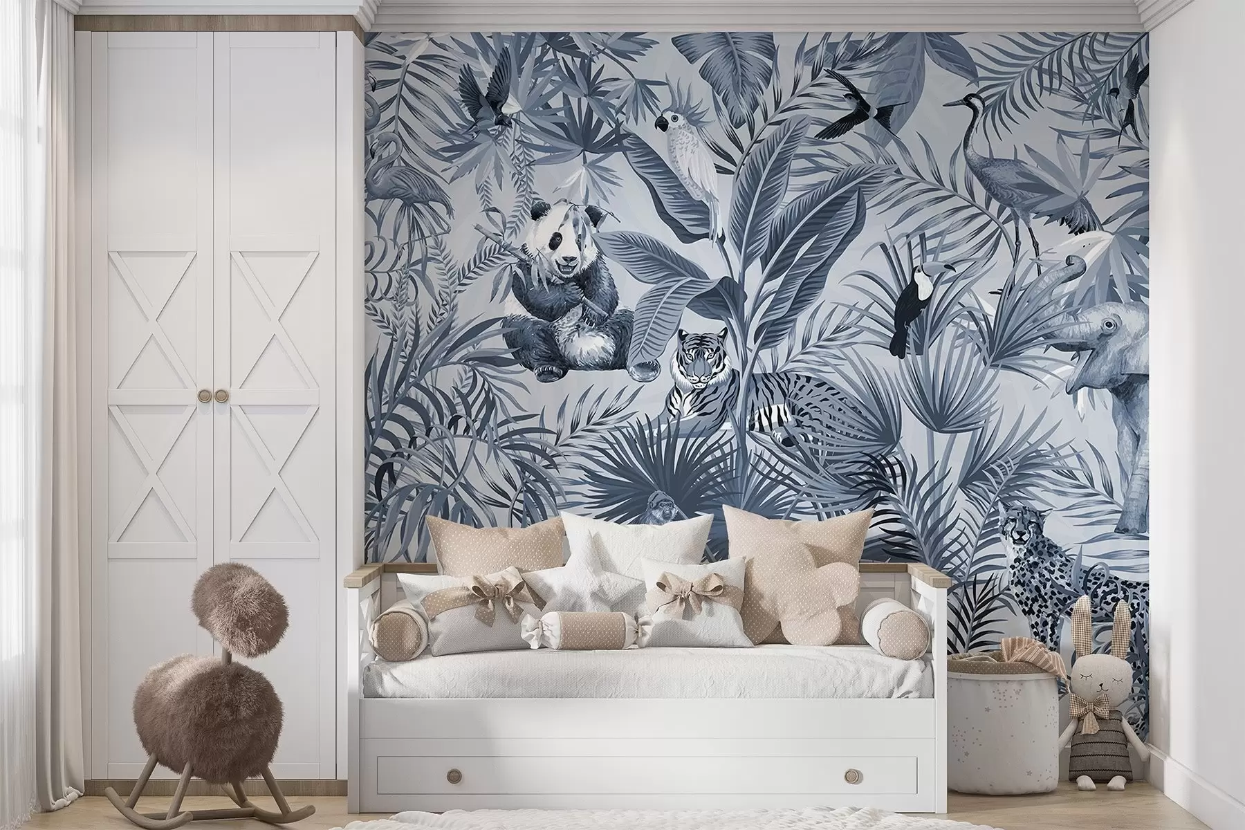 wall murals Животиње у џунгли w03983v3