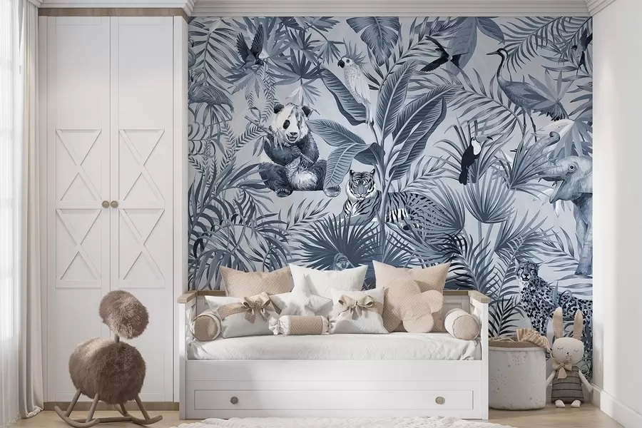 wall murals Животиње у џунгли w03983v3