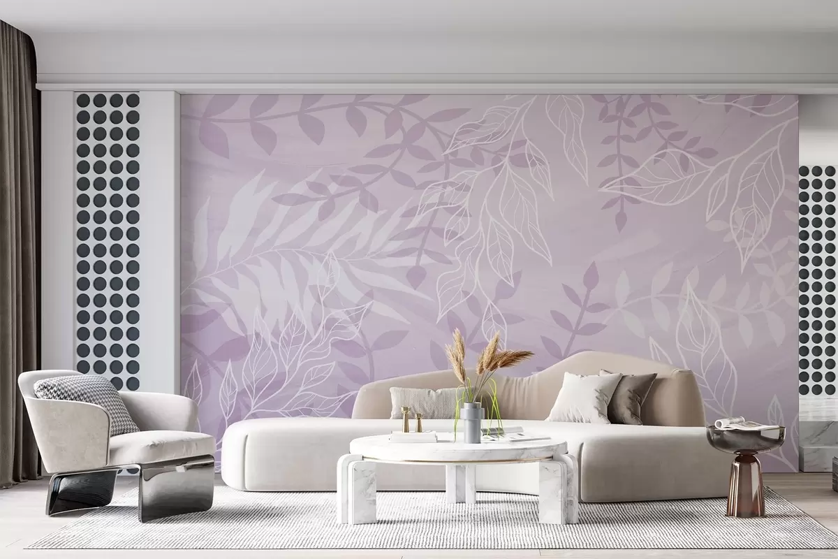 wall murals Контурисани листови w03984v1