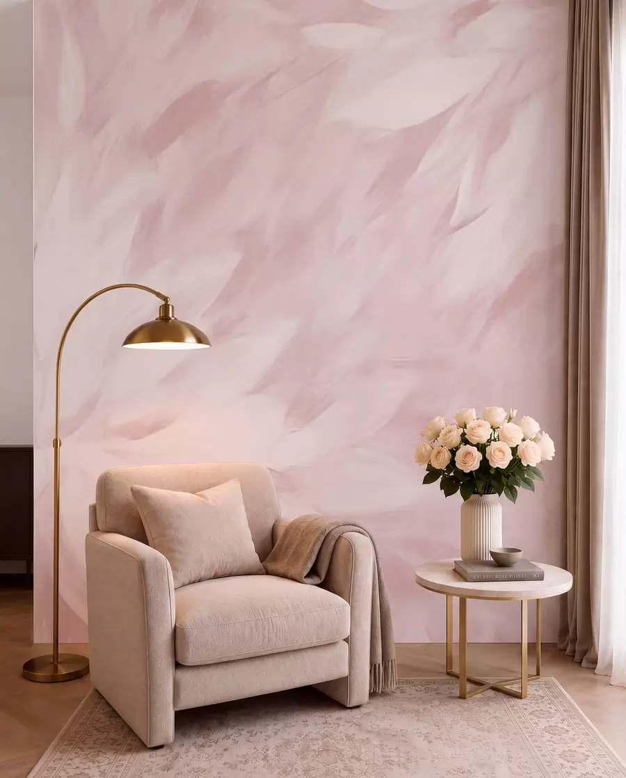 wall murals Цвеће у стилу меких потеза w03986v1