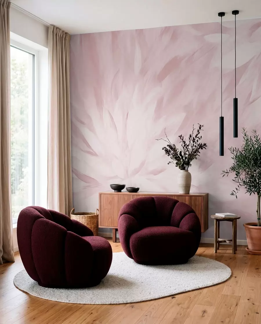 wall murals Цвеће у стилу меких потеза w03986v1