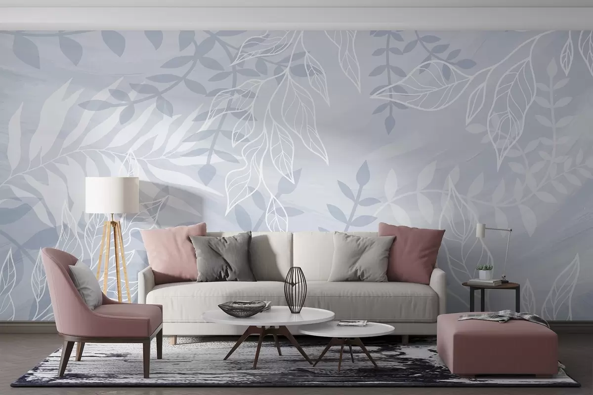 wall murals Контурисани листови w03984