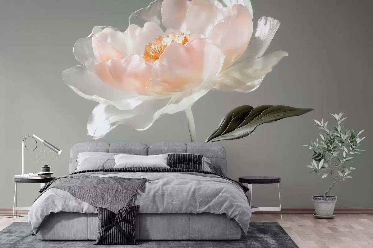 wall murals велики цвет у облику стакла w04030