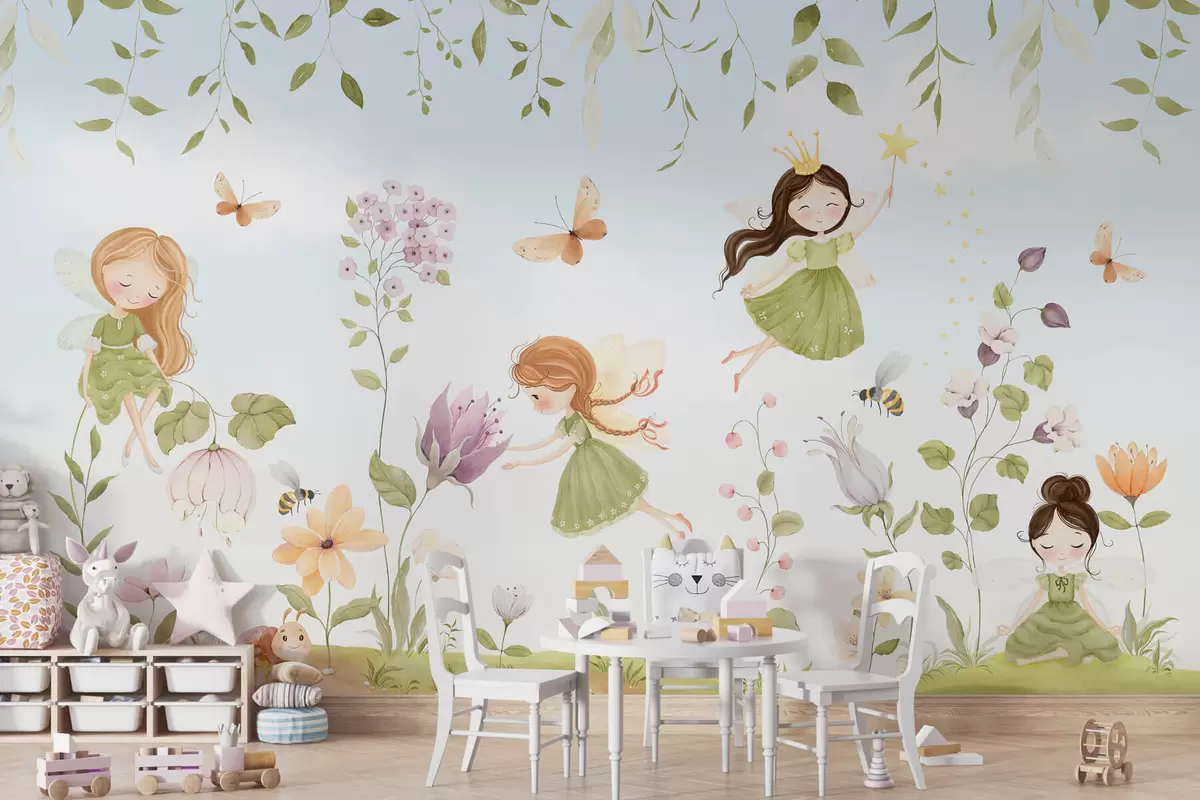 wall murals Виле у башти w03528