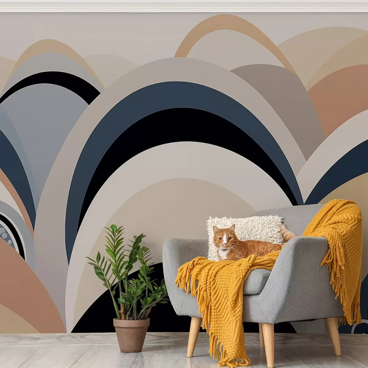 wall murals Апстрактни лукови w04021