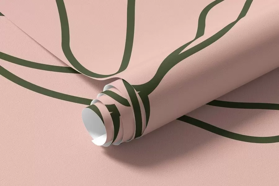 wall murals Нежне линије цвећа w09167v1