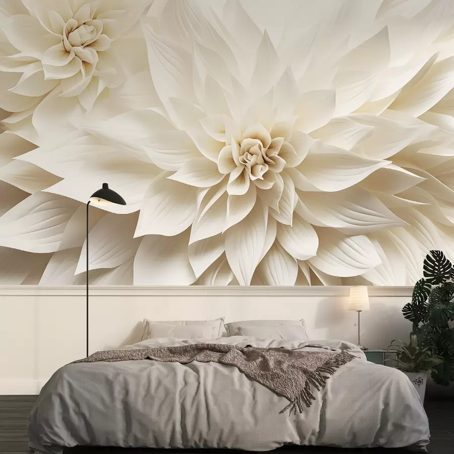 wall murals Волуметријско цвеће w09173