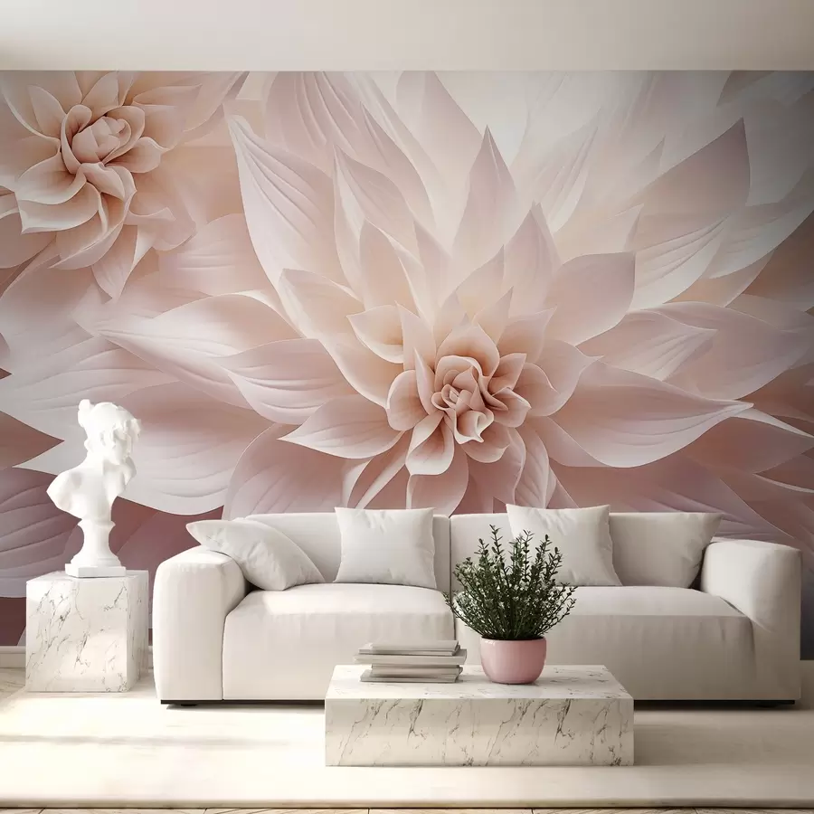 wall murals Волуметријско цвеће w09173v1