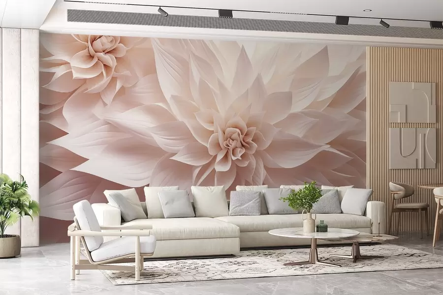 wall murals Волуметријско цвеће w09173v1