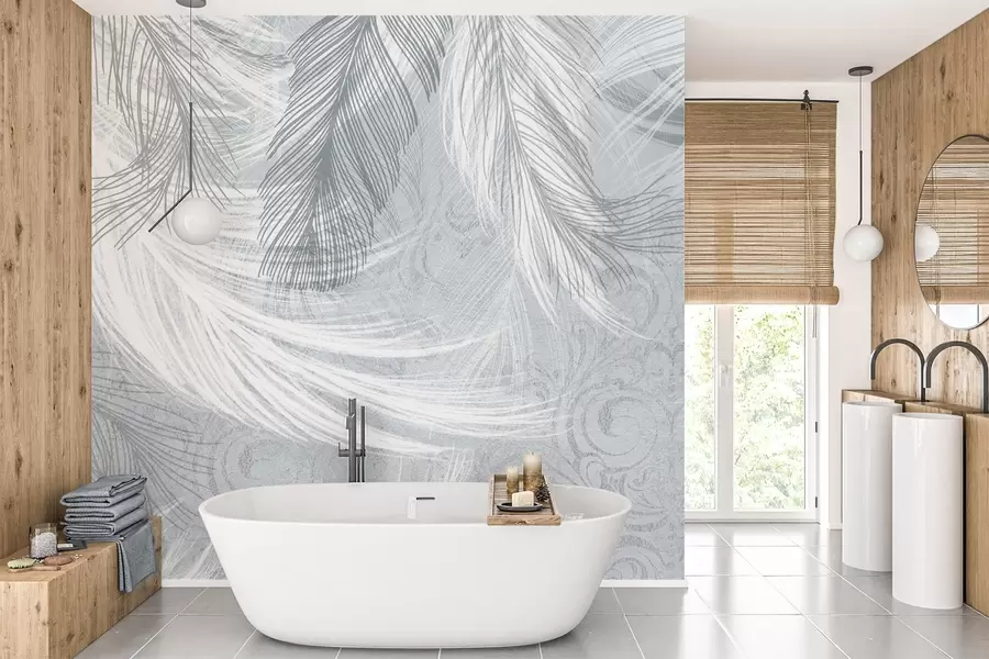 wall murals Нежно перје плавих нијанси w04102v1