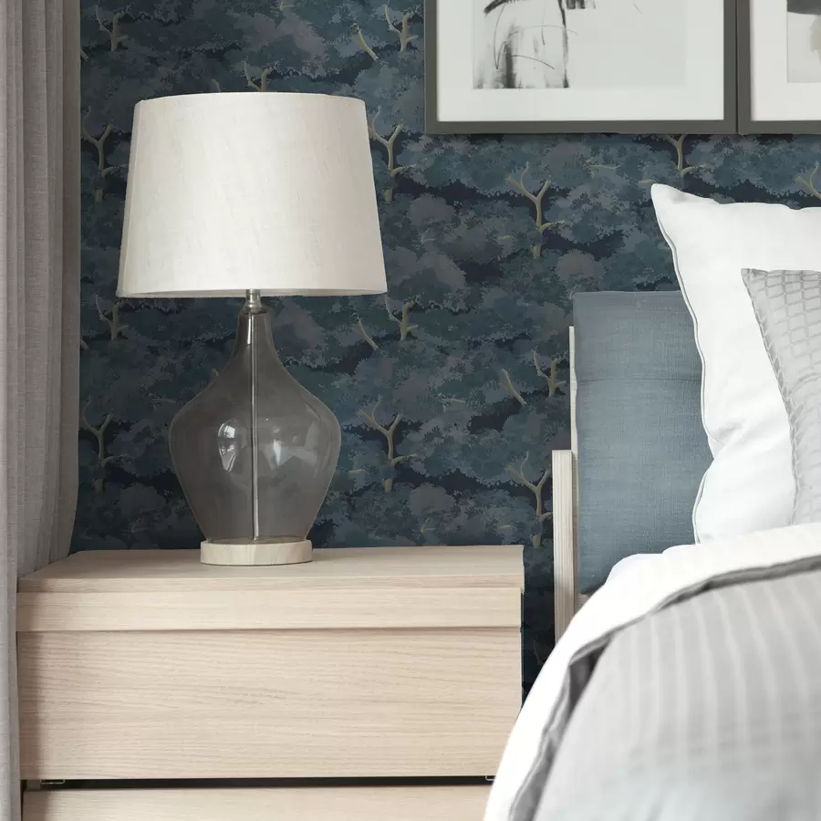 wall murals Беж и пешчани узорак дрвећа у пастелном стилу a00170v1