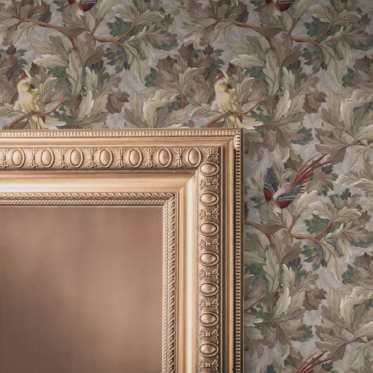 Позадина Птице на гранама у винтаге ботаничком стилу a00175