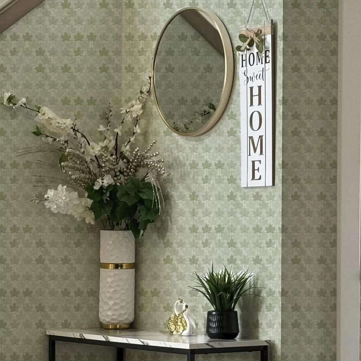 Позадина Светли узорак са јаворовим листовима a00195