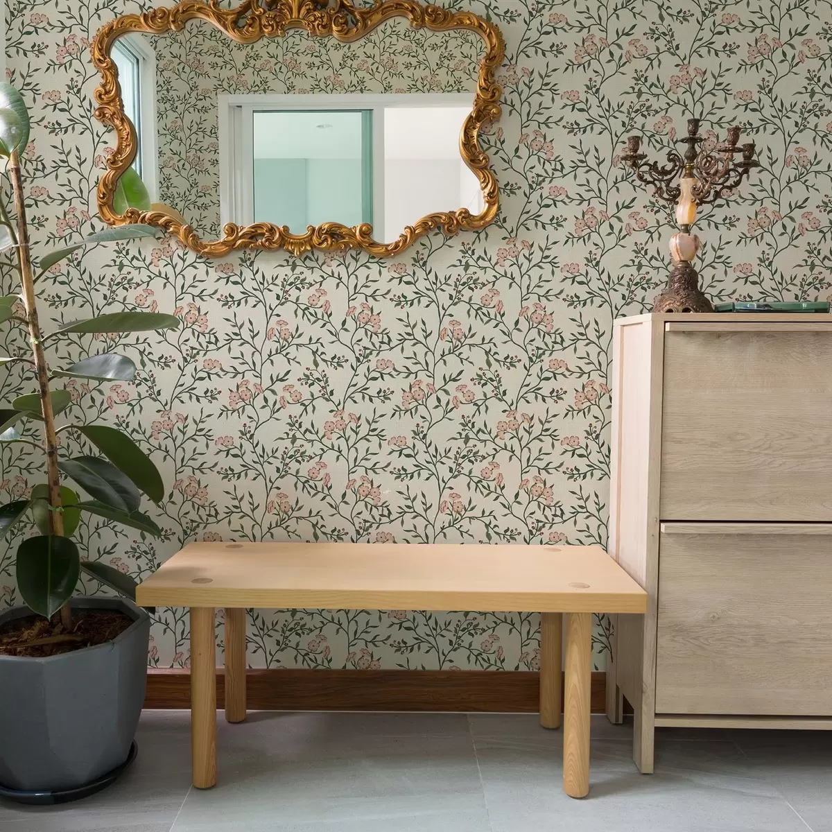 Позадина Ажурне гране са коралним цветовима, цветни узорак a00221