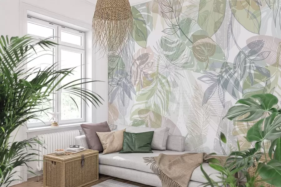 wall murals палмино лишће w04107