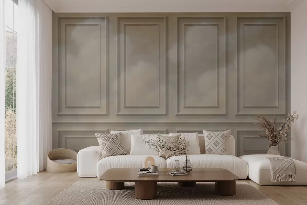 wall murals Имитација калупа са прозрачним облацима w04110v1