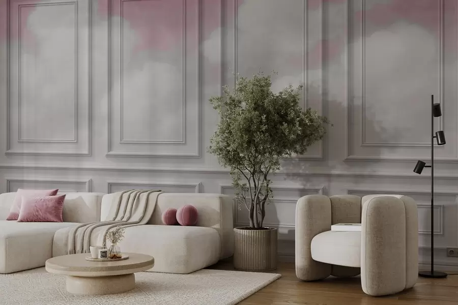 wall murals Имитација калупа са прозрачним облацима w04110v2