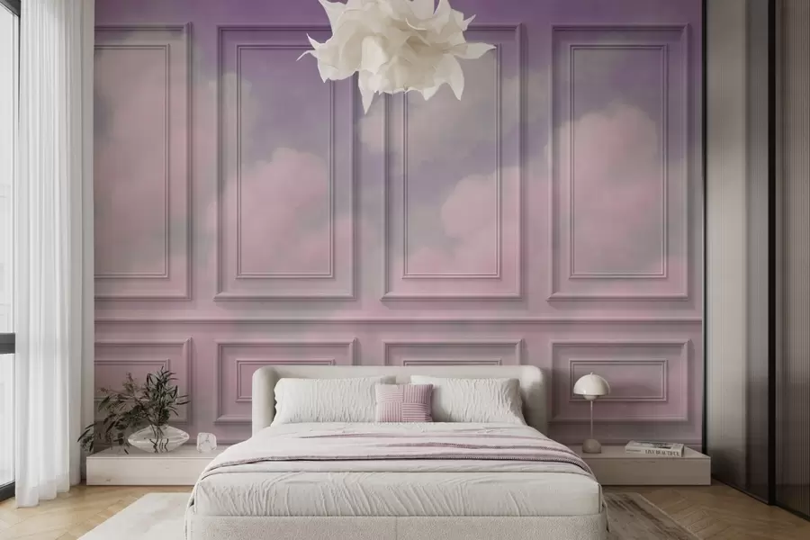 wall murals Имитација калупа са прозрачним облацима w04110v3