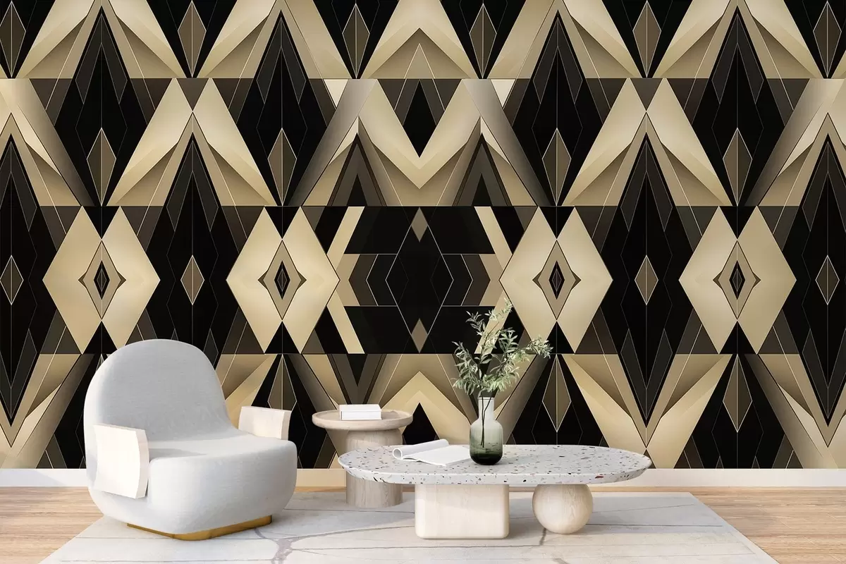 wall murals Апстрактни геометријски облици w04126