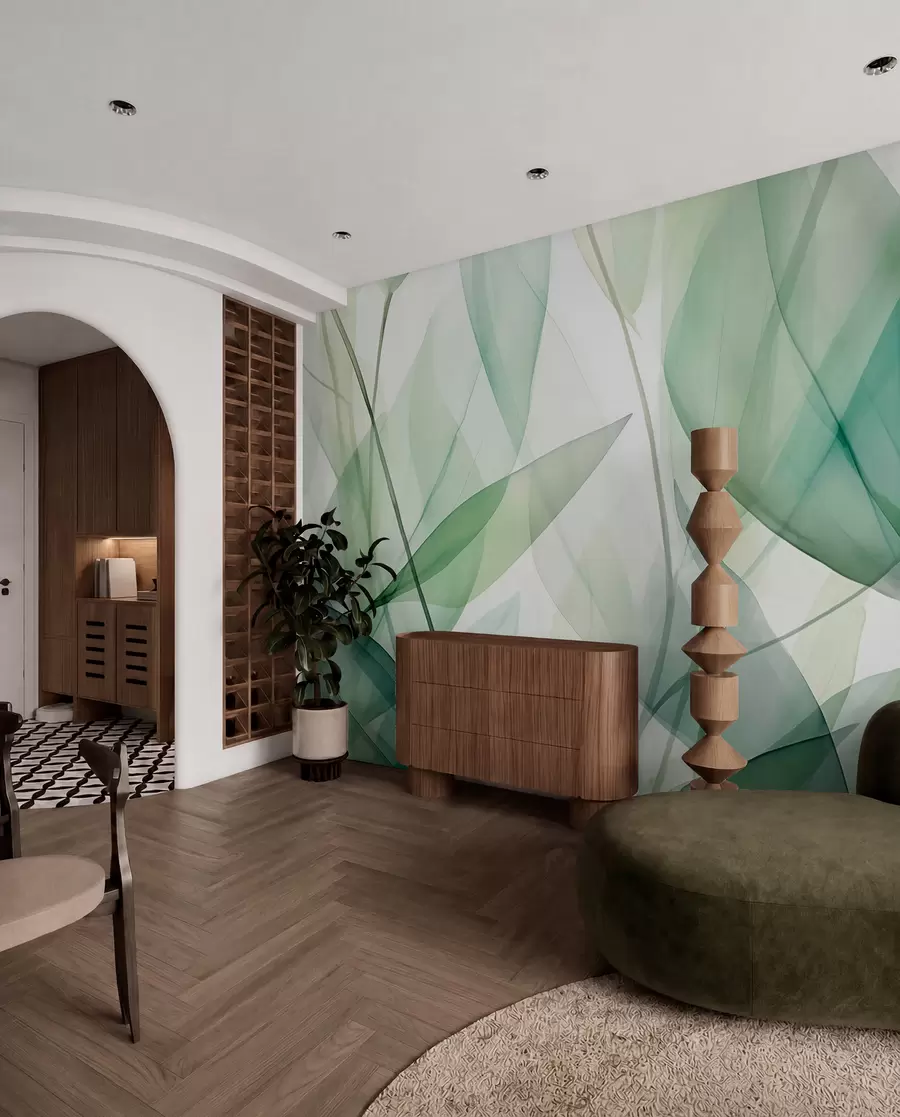 wall murals Провидне жиле лишћа w04145