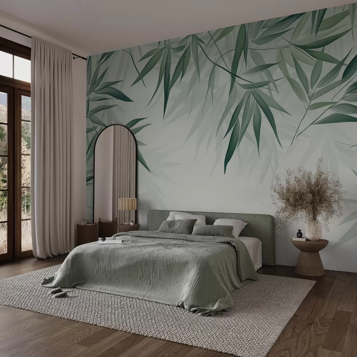 wall murals Бамбусово лишће w04147