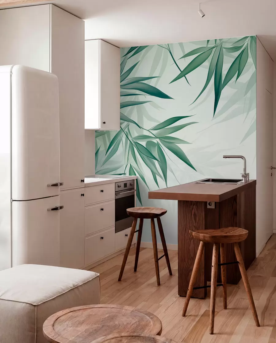 wall murals Бамбусово лишће w04147