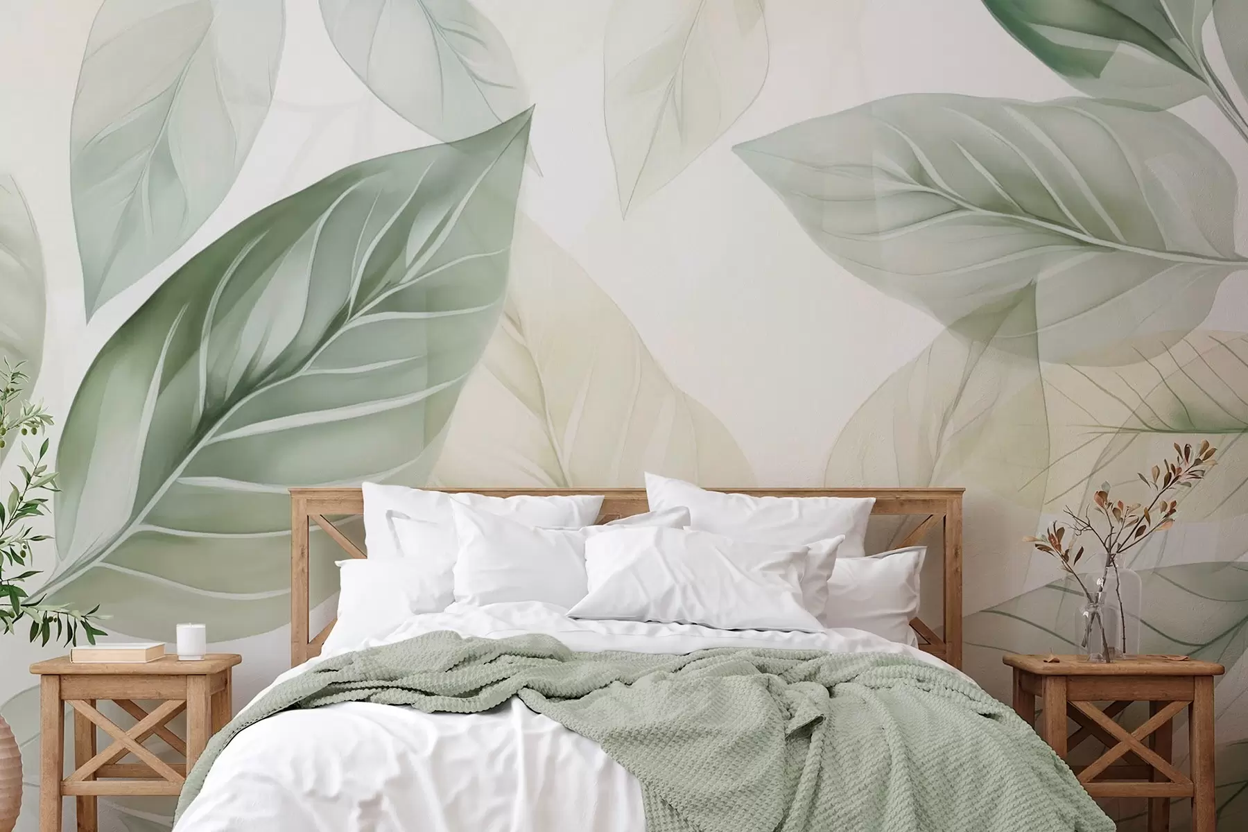 wall murals Слика имитације листопадне шуме w04125