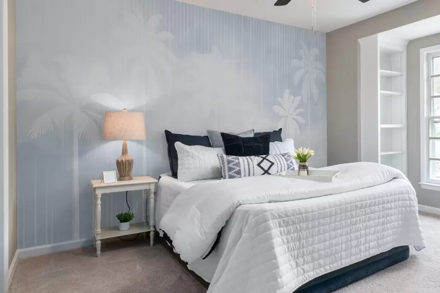 wall murals Магла са палмама w04180v1