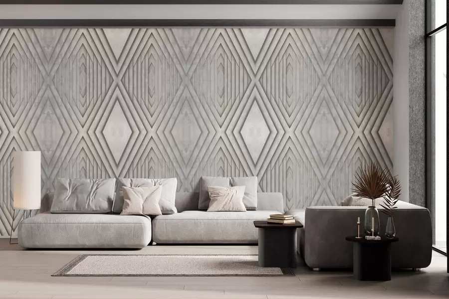 wall murals имитација дрвених панела у беж бојама w04168
