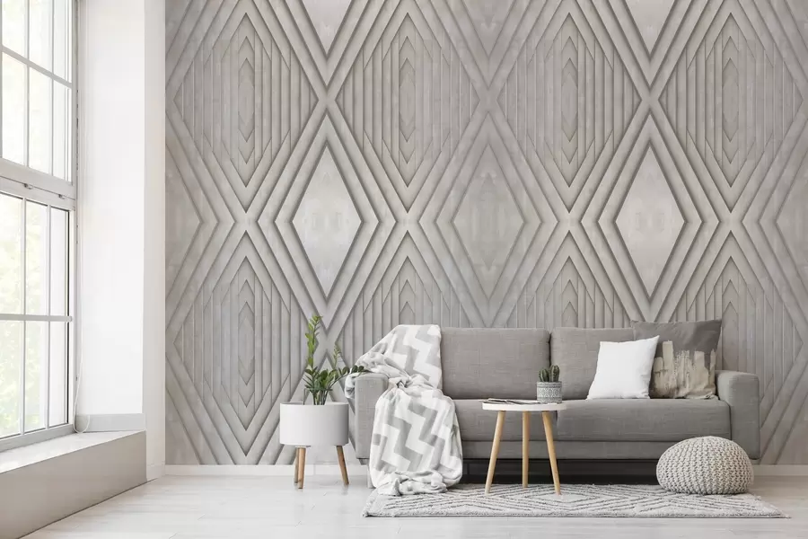 wall murals имитација дрвених панела у беж бојама w04168