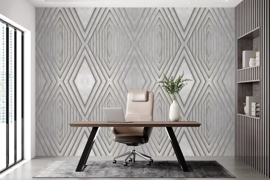 wall murals имитација дрвених панела у беж бојама w04168