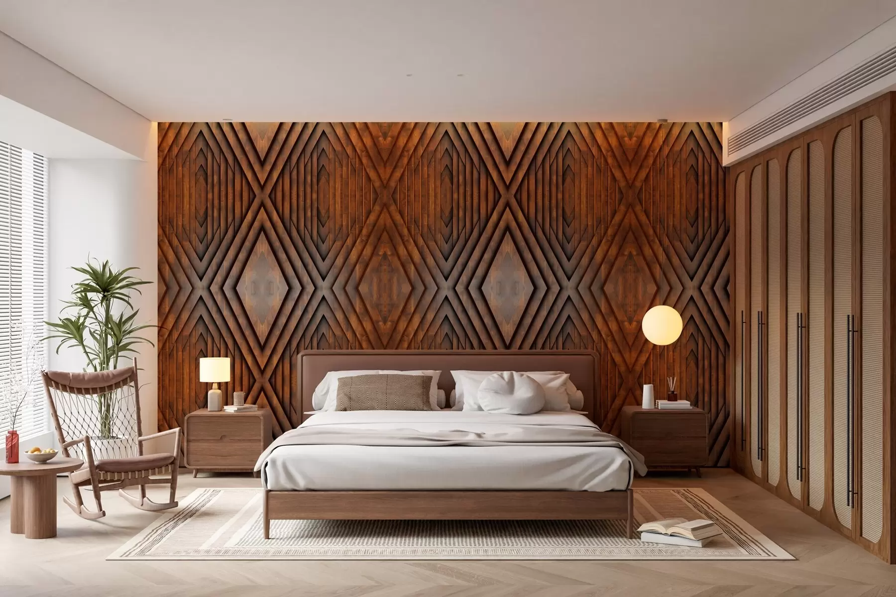 wall murals имитација дрвених панела w04168v1
