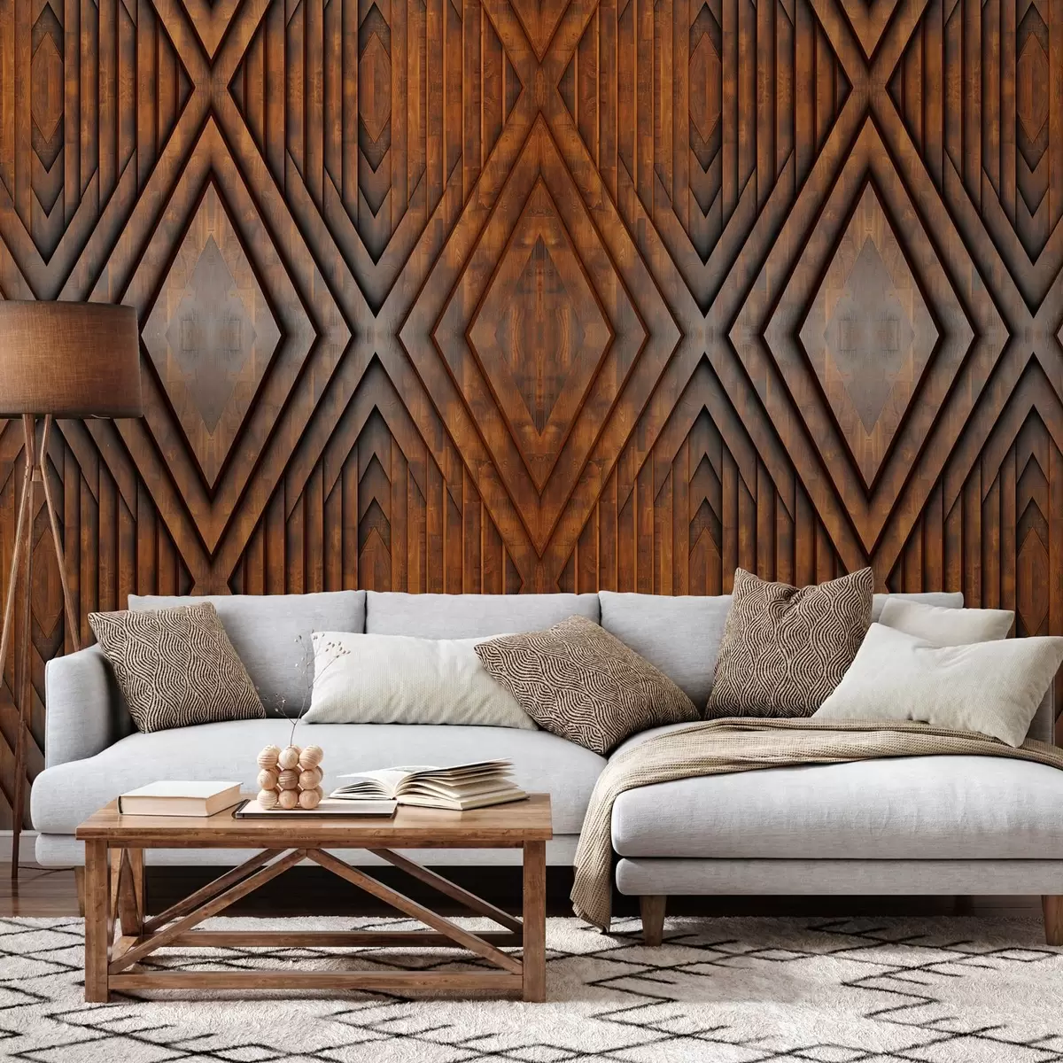 wall murals имитација дрвених панела w04168v1