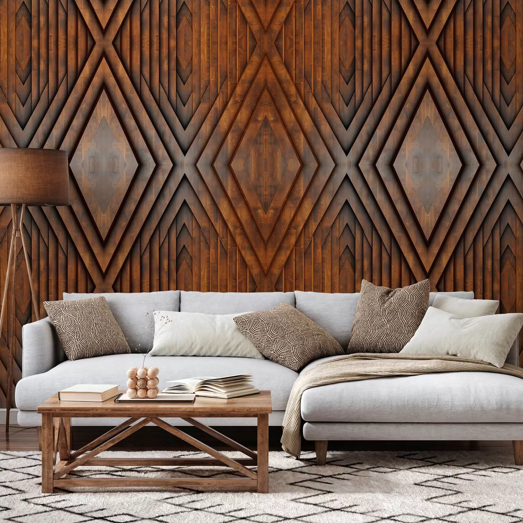 wall murals имитација дрвених панела w04168v1
