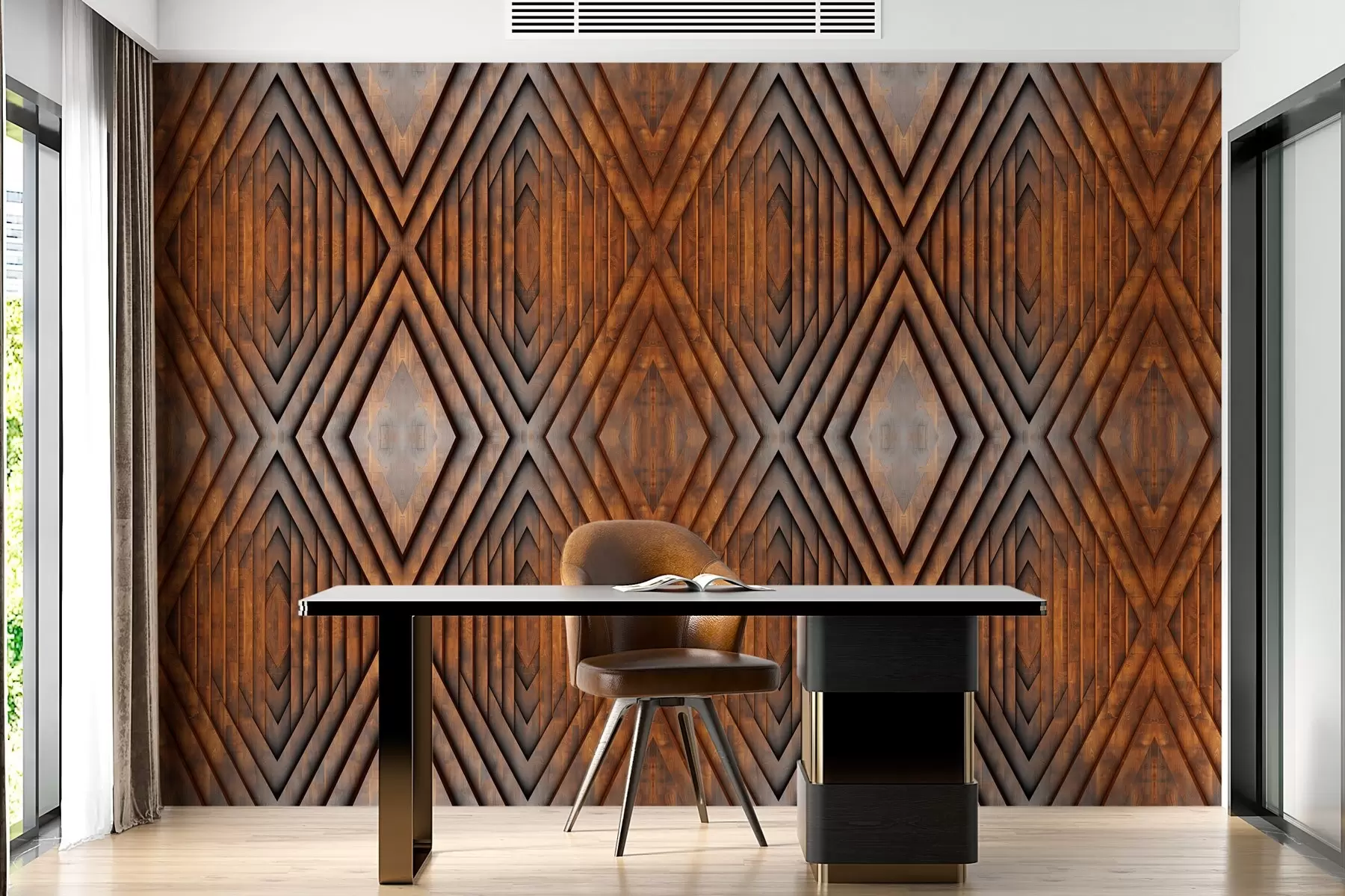 wall murals имитација дрвених панела w04168v1