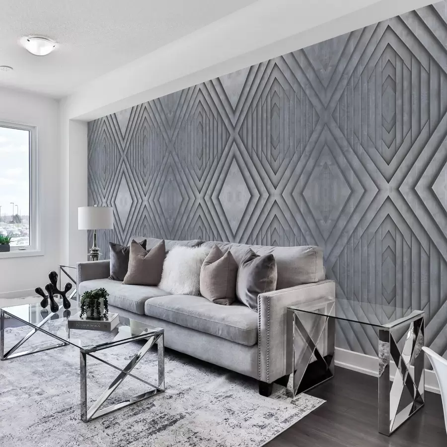 wall murals имитација дрвених панела у хладним сивим бојама w04168v2