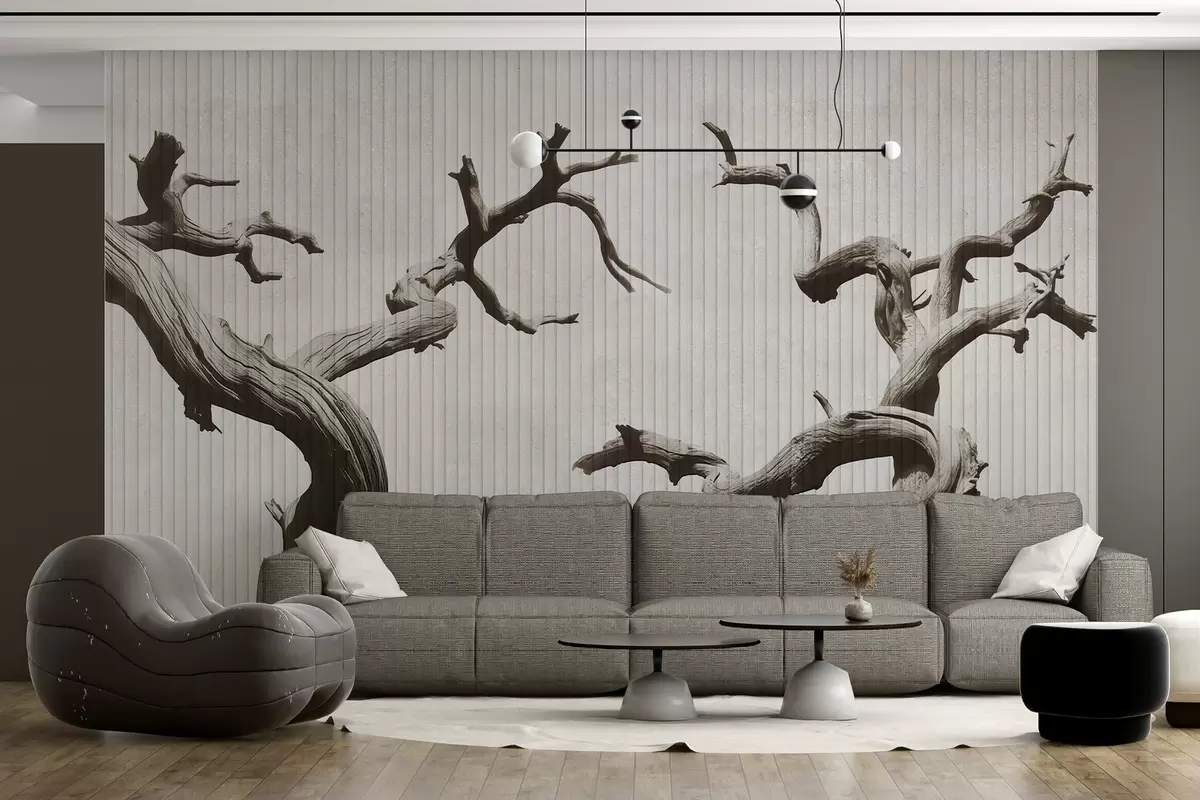wall murals Грациозне силуете дрвећа w04131v1