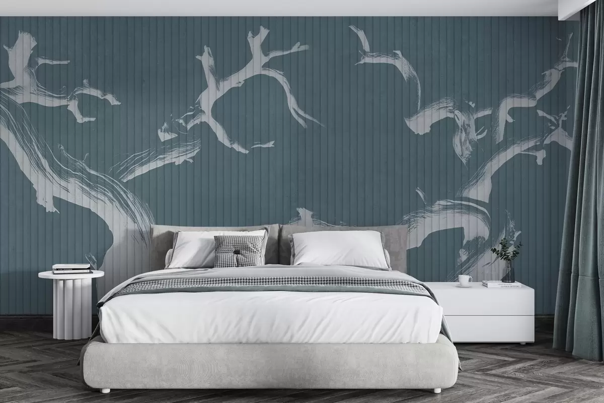 wall murals Грациозне силуете дрвећа w04131v2