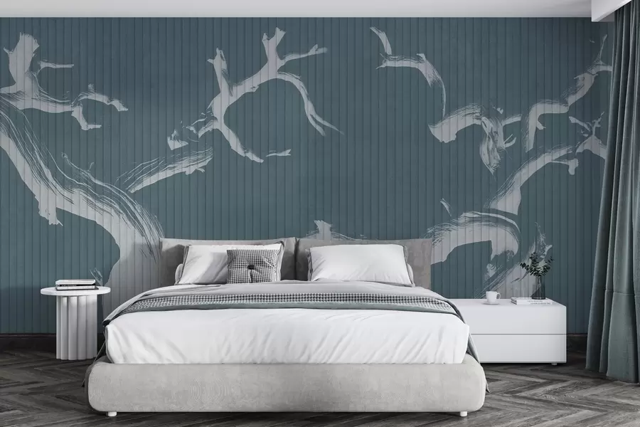wall murals Грациозне силуете дрвећа w04131v2