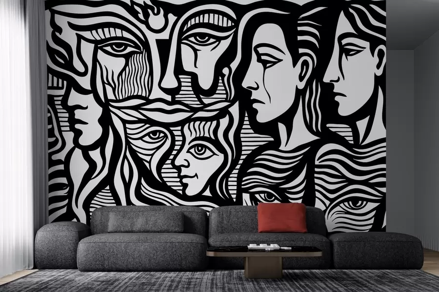 wall murals Апстрактна анатомија w04191
