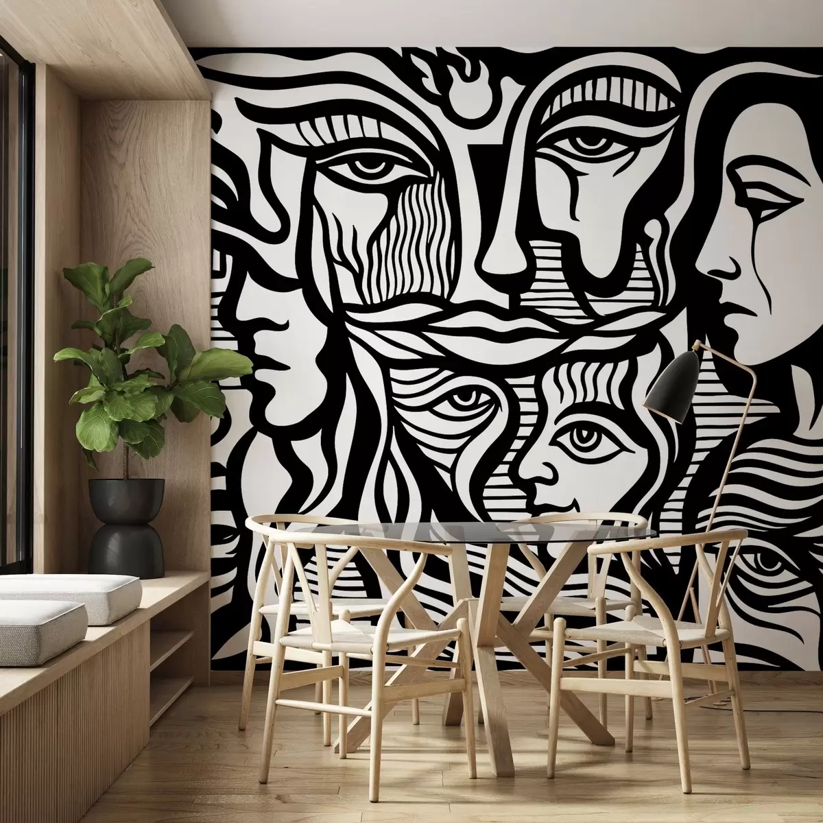 wall murals Апстрактна анатомија w04191