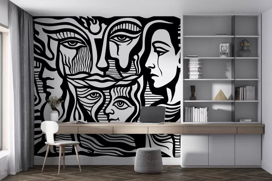 wall murals Апстрактна анатомија w04191