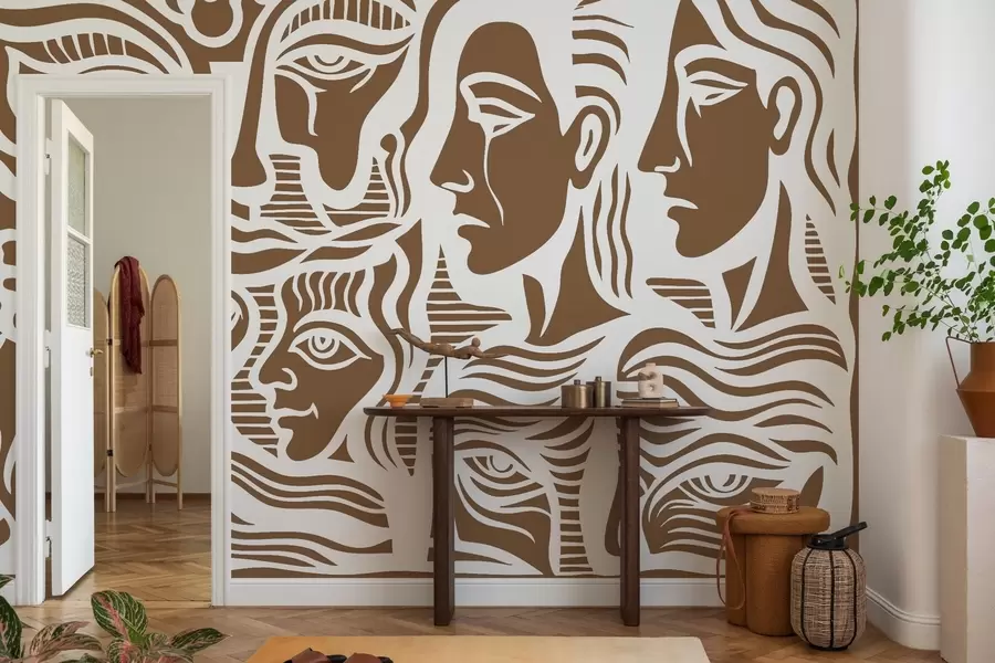 wall murals Апстрактна анатомија w04191v1