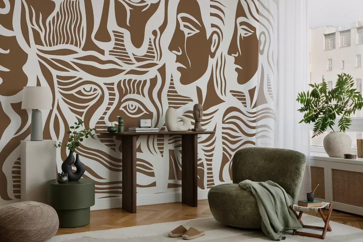 wall murals Апстрактна анатомија w04191v1