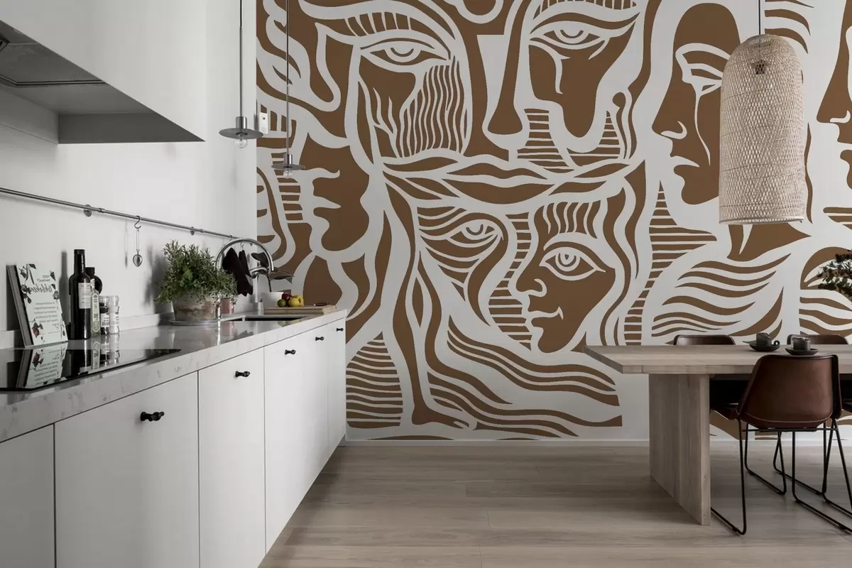 wall murals Апстрактна анатомија w04191v1