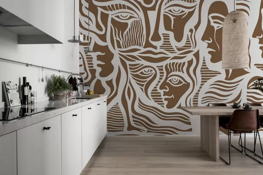 wall murals Апстрактна анатомија w04191v1