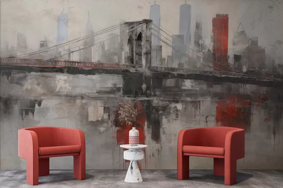 wall murals Урбани поткровни пејзаж w04192