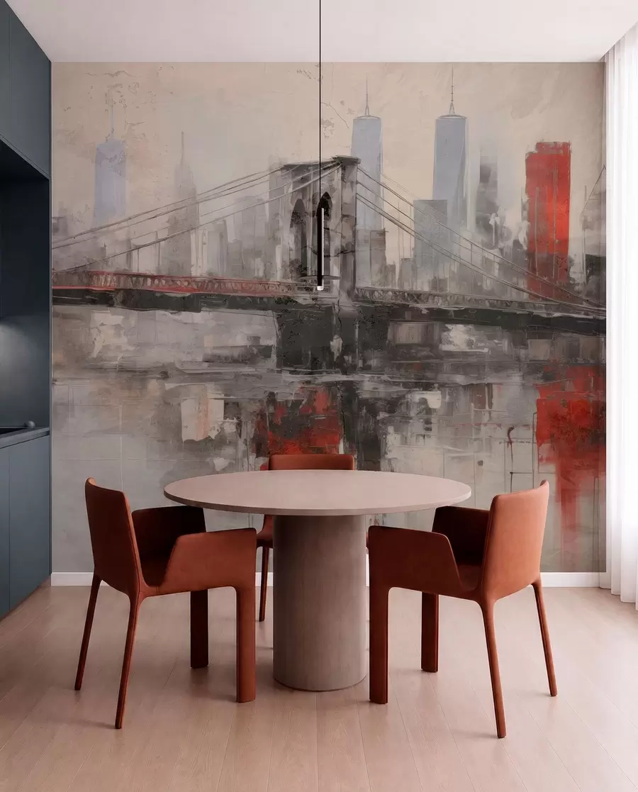 wall murals Урбани поткровни пејзаж w04192